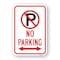 Signmission No Parking Within Pin No Parking Symbol & Double Ar Aluminum, 18" x 24", A-1824-24994 A-1824-24994 - alternate 1