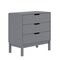 Flash Furniture Dallas Wooden 3-Drawer Dresser for Bedroom, Chest of Drawers for Kids in Gray MG-9007-1-3C-GY-GG - alternate 5