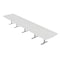 Skutchi Designs 18ft Conference Table W/ Power Unit | 18 Person Modular Arc Rectangle Meeting Table | Harmony Series HAR-AREC-48X216-T-WA7976-NA - alternate 1