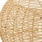 Homeroots Natural And Black Rattan And Metal LED Dimmable Outdoor Hanging Pendent Light 683476 - alternate 2