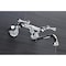 Kingston Brass Double-Handle Wall Mount Bathroom Faucet, Polished Chrome KS315C - alternate 4