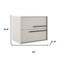 Homeroots 24" Tan Wood Floating Bathroom Vanity With White Sink And Two Drawers 624082 - alternate 3