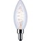 Satco Reminiscent 40W Equivalent Warm White B11 Gray Coil Filament Candelabra LEDDecorative Light Bulb, 2PK S10523 - alternate 1