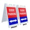 Signmission Event Parking With Double Arrow, A-Frame & 2 Decals Installed, Heavy-Duty Plastic Frame SBHD-D-2436-EventParkingWithDoubleArrow - alternate 5