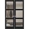Sartodoors Hidden Double Doors, Lucia 2555 Matte Black Concealed Metal Frame 48 x 80 (2* 24x80) Left Inswing LUCIA2555DMF-BLK-48x80-LH-I - alternate 1