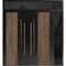 Vdomdoors Aluminum Double Doors Dekton 0163 Venezia Noce / 1 Sidelight and Top Transom Entry Door Painted (W8 DEKTON0163DEXD-VEN-W72+12xH80+14-LH-I - alternate 1