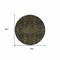 Homeroots 8' Charcoal Round Medallion Washable Indoor Outdoor Area Rug 607394 - alternate 4