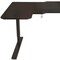 Homeroots 59" Adjustable Black L Shape Computer Desk 528668 - alternate 4