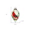 Homeroots Festive Glitter Red Cardinal Hand Painted Mouth Blown Glass Ornament 477466 - alternate 2