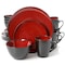 Gibson Home Gibson Soho Lounge Round 16-Piece Dinnerware Set, Burgundy 75097332M - alternate 1