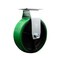 Service Caster 6 Inch Green Poly on Cast Iron Wheel Rigid Caster with Roller Bearing SCC SCC-20R620-PUR-GB - alternate 1