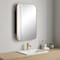 Homeroots 24" Gold Metal Framed Bathroom Vanity Mirror With Cabinet 719501 - alternate 4