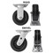 Hyw Products Heavy Duty Caster Set 6in Phenolic Wheels, 2 Rigid & 2 Swivel, 4PK 40-60R-A1-PH-2,40-60S-A1-PH-2 - alternate 2