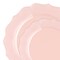Smarty Had A Party Pearl Pink Round Lotus Plastic Dinnerware Value Set, 240PK 8850-PNKVP-CASE - alternate 5