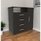Homeroots 36" Black Four Drawer Dresser 534941 - alternate 6