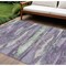 Homeroots 9' X 12' Purple And Lavender Abstract Washable Indoor Outdoor Area Rug 612549 - alternate 1