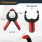 Powertec Mini Spring Clamps Set, Plastic Clips with 1 in. Opening and Pivoting Jaw Pad, 100PK 71018-P10N - alternate 3