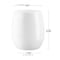 Smarty Had A Party 12 oz. Solid White Elegant Stemless Plastic Wine Glasses (64 Glasses), 64PK 3712-WH-CASE - alternate 3
