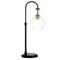 Homeroots 27" Black Metal Arched Table Lamp With Clear Dome Shade 524520 - alternate 5