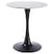 Leisuremod Bristol Round MDF Dining Table - Pedestal Base Kitchen Table, Modern Style BTBL-B35MWT - alternate 4
