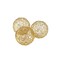 Homeroots Set of Three Gold Aluminum Decorative Orbs, 3PK 373741 - alternate 5