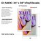 Signmission Nail Spa, Vinyl Decals Only 24 Inch x 36 Inch, Vinyl Decal, 2PK DSB-2436-2PACK-Nail Spa - alternate 2