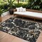 Homeroots 8' X 10' Black Ivory And Brown Striped Washable Indoor Outdoor Area Rug 600879 - alternate 1