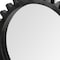 Homeroots 37" Round Black Metal Frame Wall Mirror 376396 - alternate 6