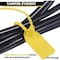 Kable Kontrol Pull Tight Cable Zip Tie Seals, Numbered Tamper Evident, 12in L, 50 Lbs Strength, Yellow, 50PK CTPT-12-50-YW - alternate 4