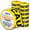 Jrex Safety Caution Tape Roll - 3 Mil - 1000 Ft x 3 Inch Wide Each - Yellow, 16PK PCT-JR-3M-16PK - alternate 1