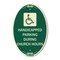 Signmission Handicapped Parking During Church Hours With, 12 In X 18 In Architectural, Heavy Gauge Aluminum A-OV-G-1218-23916 - alternate 1