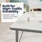 Flash Furniture Commercial Adjustable Height Rectangular Activity Table - Locking Casters-White XU-A2460-REC-WHT-T-P-CAS-GG - alternate 6