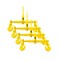Mytee Products 5/16 in - 3/8 in Ratchet Chain Binder - Yellow, 4PK CBRS516-YLWx4 - alternate 5