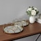 Homeroots Set of Two Antiqued Gold Metal And Mirrored Glass Round Vanity Trays 608712 - alternate 4