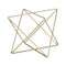 Homeroots 7" Gold Metal Open Geometric Tabletop Sculpture 635380 - alternate 1