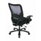 Space Seating 75 Series Big & Tall Double AirGrid Back and Fabric Seat Chair, Black/Black 75-7A773-231 - alternate 4