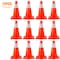 Vevor Traffic Safety Cones PVC Parking Cones 18" W/ 1 Reflective Collars 11" X 11" Red PVC Base, 20PK CC-A45-20PCS - alternate 5