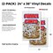 Signmission Funnel Cakes, Vinyl Decals Only 24 Inch x 36 Inch, Vinyl Decal, 2PK DSB-2436-2PACK-Funnel Cakes - alternate 2