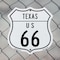 Signmission Texas Route Marker Shield Sign Us 66, 6 Inch X 6 Inch, Plastic Sign SHI-P-6-466 - alternate 2