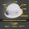 Klein Tools Hard Hat, ABS, Polycarbonate, 4 Point Ratchet with Pivot, Type 1, Class E, White 60400 - alternate 5