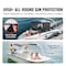 Vevor 4 Bow Boat Bimini Tops 8'Lx(91"-96")W x 54"H Awning Canopy Light Grey 4 Bow 8'L×54"H×91"-96"W - alternate 4