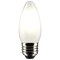 Satco 5.5 Watt B11 LED Frost Finish Medium Base 5000K 120 Volt, 2PK S21882 - alternate 3