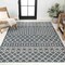 Jonathan Y Zana Modern Geometric Moroccan Reversible Machine-Washable Navy/Cream 5 ft. x 8 ft. Area Rug SVH110A-5 - alternate 3