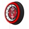 Holland Bar Stool University of Wisconsin Badger  19 Double Neon Wall Clock Clk19BK - alternate 4