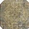 Homeroots 8' Artichoke Green And Denim Blue Round Medallion Washable Indoor Outdoor Area Rug 616042 - alternate 2