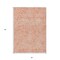 Homeroots 3' X 5' Salmon And Ivory Abstract Washable Indoor Outdoor Area Rug 599754 - alternate 5