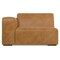 Homeroots 44" Sienna Leather Modular Sofa With Brown Legs 641033 - alternate 1