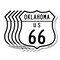 Signmission Oklahoma Route Marker Shield Sign Us 66, 12 inch X 12 inch, Aluminum Metal Sign, 5PK SHI-A-5Pack-12-426 - alternate 1