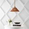 Jonathan Y Hattie 15 in. 1-Light Coastal Bohemian Metal and Woven Rattan LED Pendant Light, Gold Painting/Brown JYL5713A - alternate 7