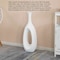 Uniquewise 30-Inch Frosted White Fiberglass Tall Floor Vase - Decorative Vase for Modern Home Decor QI004677.S - alternate 7
